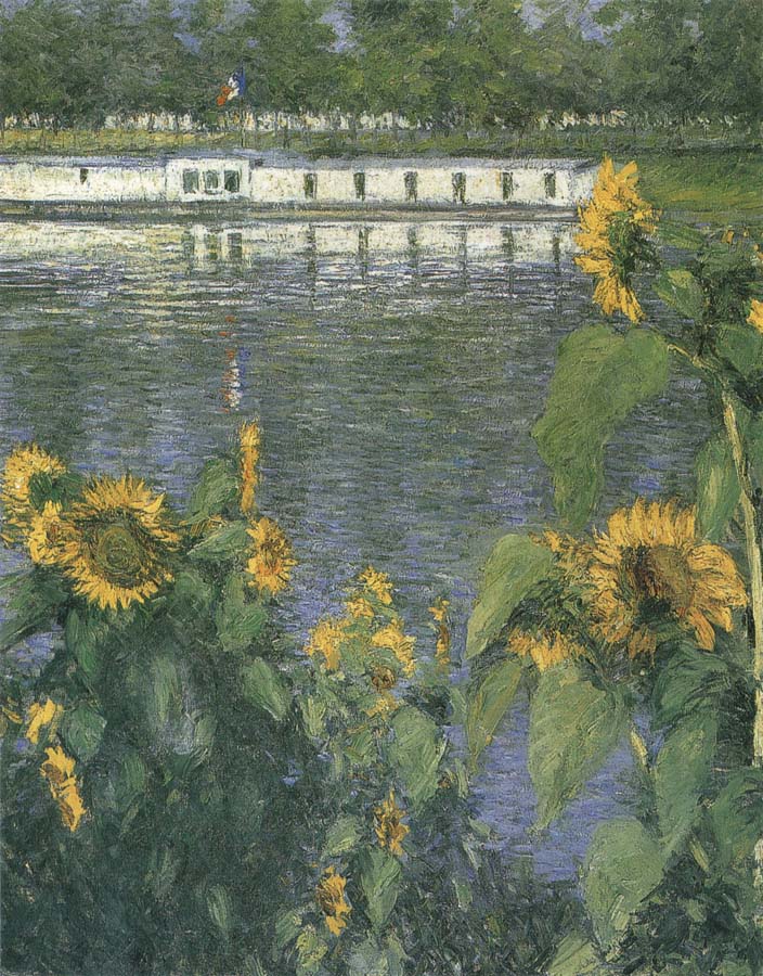 Gustave Caillebotte The sunflowers of waterside